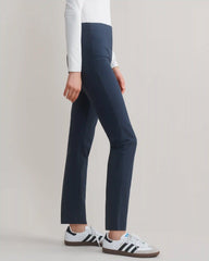 Double Bonded Slim Trouser -- Navy Blue