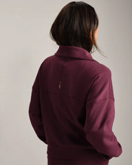 DreamGlow® 1/2 Zip -- Bordeaux Red