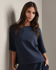DreamGlow® Relaxed Tee -- Navy Blue