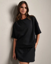 DreamGlow® Relaxed Tee -- Pure Black Heather