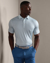 Drive Time Polo -- Cool Mint Diamond Geo