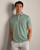 Drive Time Polo -- Fern Green Stripe