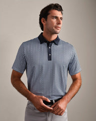 Drive Time Polo -- True Navy Wavy Geo