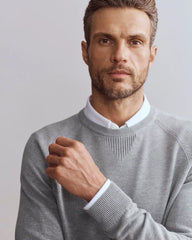 Commuter® Crew Neck Sweater -- Gray Heather