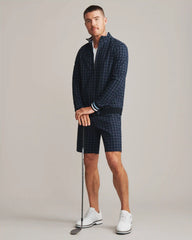 Dune Golf Jacket -- Navy Windowpane Check