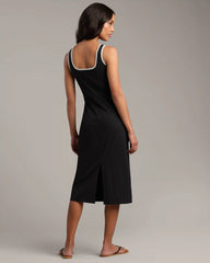 Easy Rib Dress -- Black