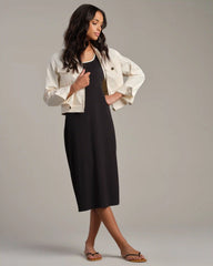 Easy Rib Dress -- Black