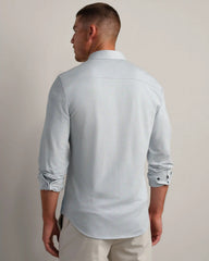 Effortless Oxford Button Down -- Blue Pearl Heather