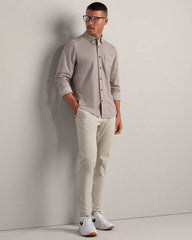 Effortless Oxford Button Down -- Foggy Taupe Heather