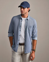 Effortless Oxford Button Down Shirt -- Vintage Indigo Heather