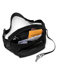 Dagne Dover Jax Large Fanny Pack - Shearling -- Onyx Shearling