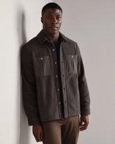 Fairbanks Fleece Shacket -- Cafe Noir