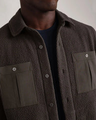 Fairbanks Fleece Shacket -- Cafe Noir