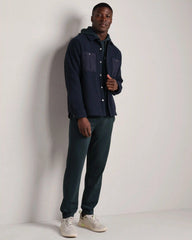 Fairbanks Fleece Shacket -- True Navy