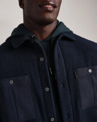 Fairbanks Fleece Shacket -- True Navy