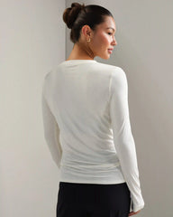 Featherweight Rib Long Sleeve -- Ivory