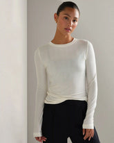 Featherweight Rib Long Sleeve -- Ivory