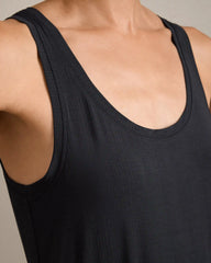 Featherweight Rib Tank -- Pure Black