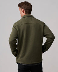 Fleece Shacket -- Lichen Green