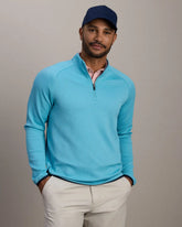 Founder's Golf 1/4 Zip -- Azure Blue