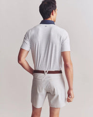 Golf Sport Polo -- Bright White/True Navy Stripe