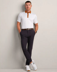 Golf Sport Polo -- Dark Caramel/White Houndstooth