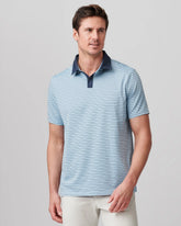Golf Sport Polo -- Misty Blue/Navy Stripe