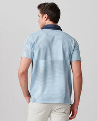 Golf Sport Polo -- Misty Blue/Navy Stripe