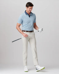 Golf Sport Polo -- Misty Blue/Navy Stripe