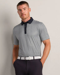Golf Sport Polo -- Moss Green Wavy Geo