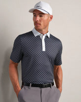 Golf Sport Polo -- True Navy Circle Geo