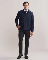 Gotham Shacket -- True Navy