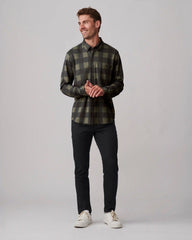 Hardy Flannel Shirt -- Lichen Green Buffalo Check