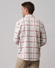 Hardy Flannel Shirt -- Stone/Coffee Windowpane