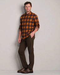 Hardy Flannel -- Dark Caramel/Dark Espresso Buffalo Check