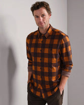 Hardy Flannel -- Dark Caramel/Dark Espresso Buffalo Check