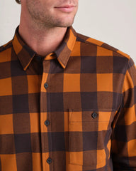 Hardy Flannel -- Dark Caramel/Dark Espresso Buffalo Check