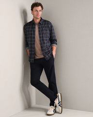 Hardy Flannel -- Fatigue Green/True Navy Plaid