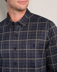 Hardy Flannel -- Fatigue Green/True Navy Plaid