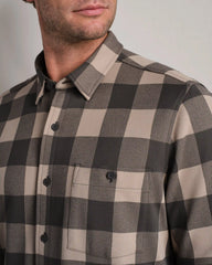 Hardy Flannel -- Foggy Taupe/Iron Buffalo Check