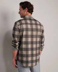 Hardy Flannel -- Foggy Taupe/Iron Buffalo Check