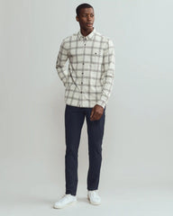 Hardy Flannel Shirt -- Sandstone Windowpane