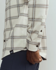 Hardy Flannel Shirt -- Sandstone Windowpane