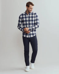 Hardy Flannel Shirt -- Sleet Gray Buffalo Check