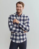 Hardy Flannel Shirt -- Sleet Gray Buffalo Check