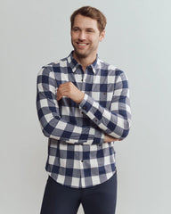 Hardy Flannel Shirt -- Sleet Gray Buffalo Check