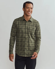 Hardy Flannel Shirt -- Sea Turtle Green Plaid