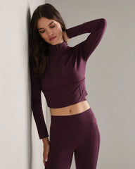 Heather Revive™ 1/4 Zip -- Bordeaux Red Heather