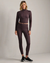Heather Revive™ 1/4 Zip -- Deep Mauve Heather