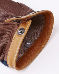 Hestra Deerskin Wool Tricot Glove -- Navy/Chocolate